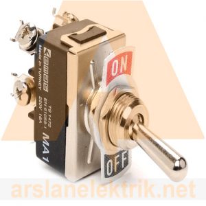 Emas MA112 Mandallı Siviç 1NO+1NC Vidalı (On-On) Baskılı MA Serisi Mandallı Anahtar