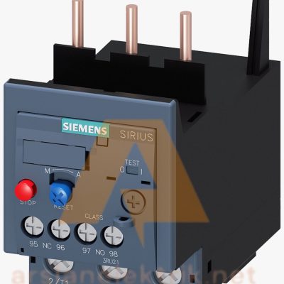 Siemens 3RU2136-4RB0 Termik Röle ; 70 - 80 Amper Aşırı Akım Rölesi ; Motor Koruması İçin ; Class 10, Kontaktöre Montaj