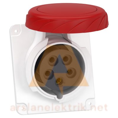 Schneider PKF16F735 Pratika 380-415V AC 5x16A 3P+N+E Trifaze IP67 Vida Bağlantılı Eğik Makine Prizi