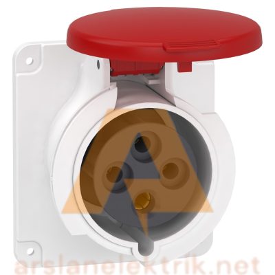 Schneider PKF32G434 Pratika 380-415V AC 4x32A 3P+E Trifaze IP44 Vida Bağlantılı Düz Makine Prizi