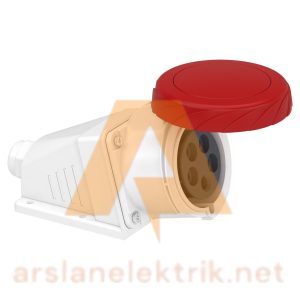 Schneider PKF32W735 Pratika 380-415V AC 5x32A 3P+N+E Trifaze IP67 Vida Bağlantılı Eğik Duvar Prizi