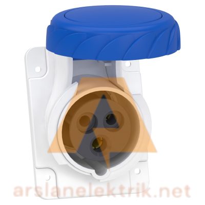 Schneider PKY16F723 Pratika 200-250V AC 3x16A 2P+E Monofaze IP67 Hızlı Bağlantılı Eğik Makine Prizi