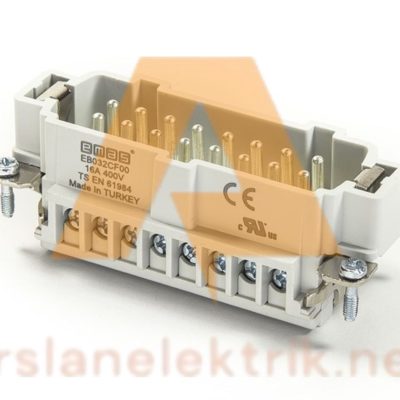 Emas EB032CF00  32 Kontak Çekirdek Fiş 16A 17-32 Çok Kontaklı ; 32 Kontaklı Çoklu Fiş ve Prizler