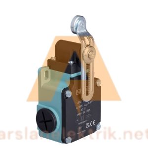 Emas L2K13MEM124 Makaralı Sınır Şalteri Açısal Makara Çift Yön L2 Metal Gövde 18 mm Metal Ayarlanabilir Kollu Makara Ani Hareketli 1NO+1NC Sınır Şalter