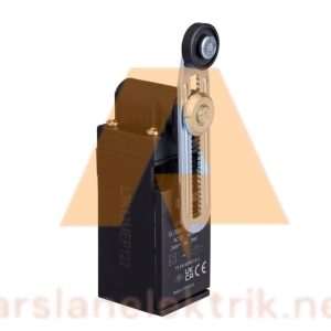 Emas L3K13MEP122 Makaralı Sınır Şalteri Açısal Makara Çift Yön, Ayarlanabilir L3 Plastik Gövde 18 mm Plastik Ayarlanabilir Kollu Makara Ani Hareketli 1NO+1NC Sınır Şalter