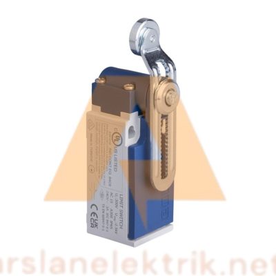Emas L5K13MEM124  L5 Plastik Gövde 18 mm Metal Ayarlanabilir Kollu Makara Ani Hareketli 1NO+1NC Sınır Şalter