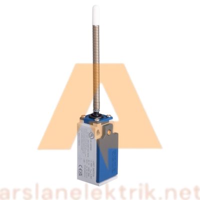 Emas L5K13SOP102 L5 Plastik Gövde 2 mm Sivri Metal Uç Metal Yay Kol Ani Hareketli 1NO+1NC Sınır Şalter