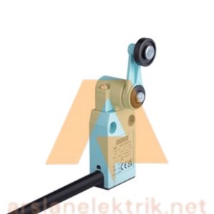 Emas  L61K13MEP121  L61 Metal Gövde 18 mm Plastik Kollu Makara Ani Hareketli 1NO+1NC Sınır Şalter