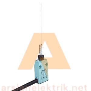 Emas  L61K13SOM101  L61 Metal Gövde 2 mm Sivri Metal Uç Metal Yay Kol Ani Hareketli 1NO+1NC Sınır Şalter