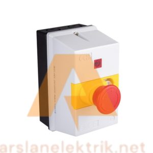 Emas MKS1-KES Aksesuar 40mm Acil STOP Butonlu ve Sinyalli MKS1 Plastik Boş Kutu