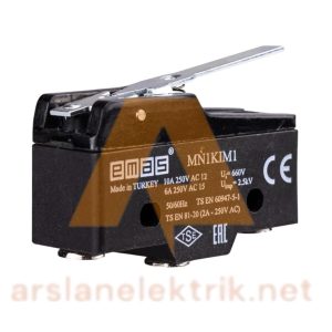 Emas MN1KIM1 Asal Siviç  Metal Kısa Kollu 1CO MN1 Serisi Plastik Mini Switch