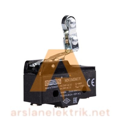 Emas MN1MIM1Y Asal Siviç Metal Kısa Kollu Makaralı 1CO MN1 Serisi Plastik Mini Switch