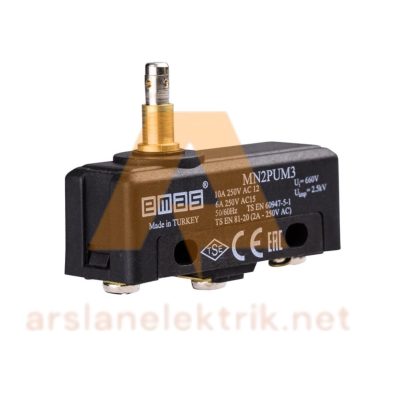 Emas MN2PUM3 Asal Siviç  Metal İnce Pimli 1CO MN2 Serisi Plastik Mini Switch