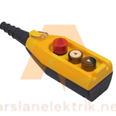 Emas PV3E30B2 - 3 Gözlü Acil Stoplu PV Serisi 3 Gözlü Tek Hızlı 1NC Acil Stoplu Vinç Kumanda Kutusu