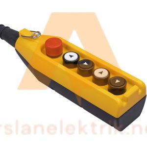 Emas PV5E30E22 - 5 Gözlü Vinç Kumanda Kutusu ; PV Serisi 5 Gözlü Tek Hızlı 2NC Acil Stoplu Vinç Kumanda Kutusu