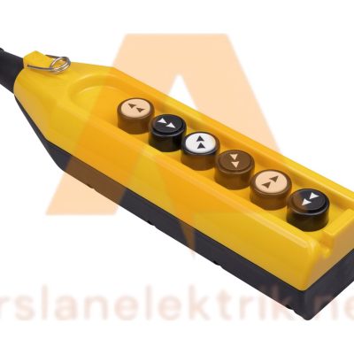 Emas PV6Z444 - 6 Gözlü Vinç Kumanda Kutusu ; PV Serisi 6 Gözlü Çift Hızlı 1.Delik Kapalı Vinç Kumanda Kutusu