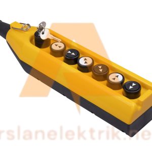 Emas PV7AC20A444 - 7 Li Vinç Kumanda Kutusu ; PV Serisi 7 Gözlü Çift Hızlı 1NO Anahtarlı Vinç Kumanda Kutusu