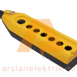 Emas PV7T1X - 7Li Vinç Kumanda Kutusu Boş PV Serisi 7 Gözlü Boş Vinç Kumanda Kutusu Bir Kör Tapalı