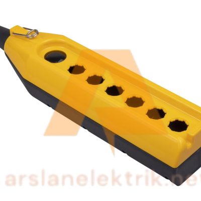 Emas PV7T1X - 7Li Vinç Kumanda Kutusu Boş PV Serisi 7 Gözlü Boş Vinç Kumanda Kutusu Bir Kör Tapalı