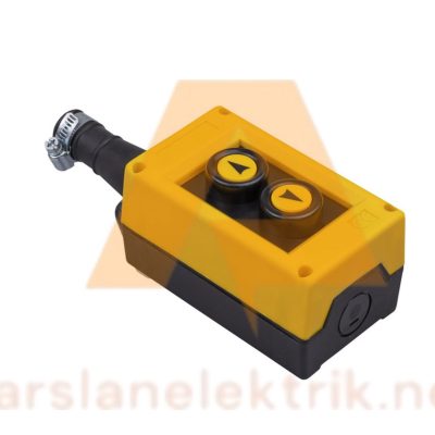 Emas PVK2E 2 Li Vinç Kumanda Kutusu  PVK Serisi 2 Gözlü Tek Hızlı Vinç Kumanda Kutusu