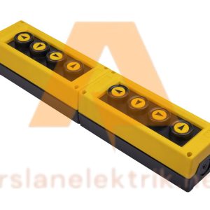 Emas PVK8E  8 Li Vinç Kumanda Kutusu ; PVK Serisi 8 Gözlü Tek Hızlı Vinç Kumanda Kutusu