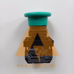 Emas 40 mm Yeşil Yaylı Mantar Buton B100 MY B Serisi Plastik 1NO Yaylı Mantar Yeşil 22 mm Buton