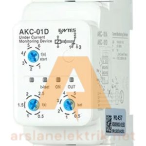 Entes  AKC-01D  Düşük Akım Koruma Rolesi 1-10000/5A veya 0,5-5A Direkt