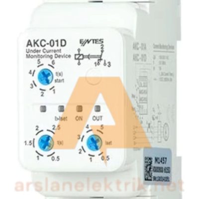 Entes  AKC-01D  Düşük Akım Koruma Rolesi 1-10000/5A veya 0,5-5A Direkt