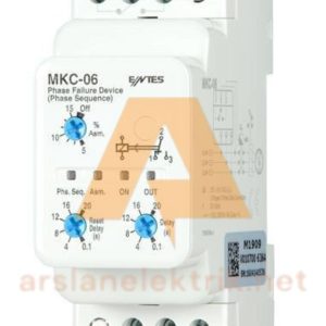 Entes MKC-06 Faz Sıralı Ayarlanabilir Asimetrili Motor (Faz) Koruma Rölesi