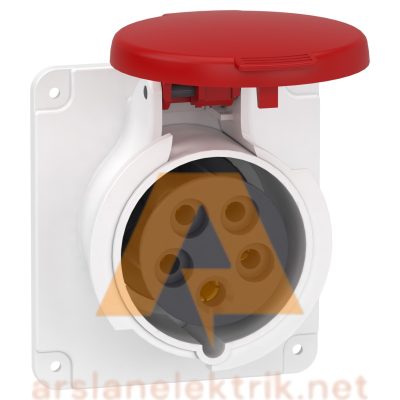 Schneider PKY16G435 Pratika 380-415V AC 5x16A 3P+N+E Trifaze IP44 Hızlı Bağlantılı Düz Makine Prizi