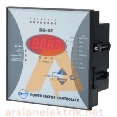 Entes RG-8T Reaktif güç kontrol rölesi 8 kademeli