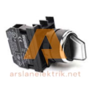 Emas B101SL30B    B Serisi Plastik 2NO (II-0-I) 60° Seçici Kalıcı Işıklı Beyaz 22 mm Buton