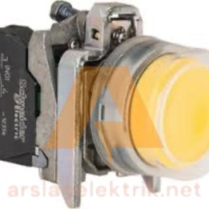 Schneider Electric XB4-BP51 Silikon Kılıflı Sarı Yaylı Buton Ø22 MM 1NA