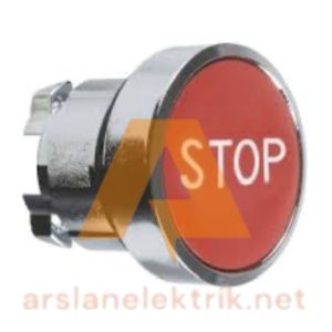 Schneider Electric ZB4BA434  Ø22 Kırmızı İşaretli Sıva Altı Buton "STOP" Başlığı