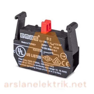 Emas ,B2 Stop Kontak Blok 1NK