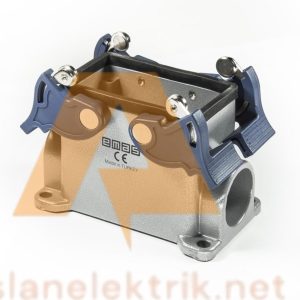 Emas EBM10GD14   Metal 10 Kontak Duvar Tipi Boş Gövde Yandan Girişli 4 Mandallı Çok Kontaklı ; 10 Kontaklı Çoklu Fiş ve Prizler