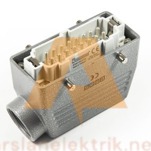 Emas EBM16FU10 Metal 16 Kontak Uzatma Tipi Fiş 16A Yandan Girişli Çok Kontaklı ;16 Kontaklı Çoklu Fiş ve Prizler