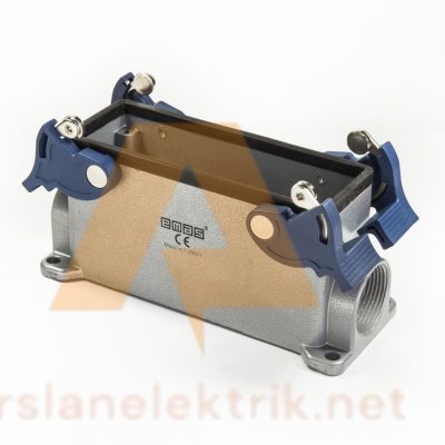 Emas EBM24GD24  Metal 24 Kontak Duvar Tipi Boş Gövde Çift Yan Girişli 4 Mandallı Çok Kontaklı ; 24 Kontaklı Çoklu Fiş ve Prizler