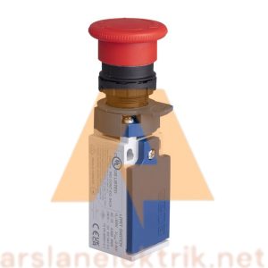 Emas L5K13CPDE L5 Plastik Gövde 40 mm Plastik Acil Stoplu Emniyet Sivici Ani Hareketli 1NO+1NC Sınır Şalter