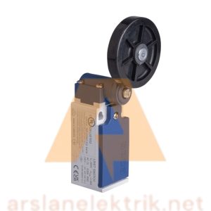 Emas L5K13MEL121  L5 Plastik Gövde 50 mm Lastik Kollu Makara Ani Hareketli 1NO+1NC Sınır Şalter