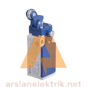 Emas L5K13MIM411R L5 Plastik Gövde 14 mm Metal Makaralı Manivela Resetli Ani Hareketli 1NO+1NC Sınır Şalter