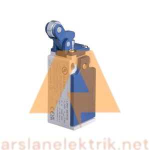 Emas L5K13MIM411 L5 Plastik Gövde 14 mm Metal Makaralı Manivela Ani Hareketli 1NO+1NC Sınır Şalter