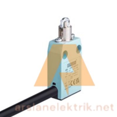 Emas L61K13MUM331 L61 Metal Gövde 13 mm Metal Makaralı Pim Ani Hareketli 1NO+1NC Sınır Şalter