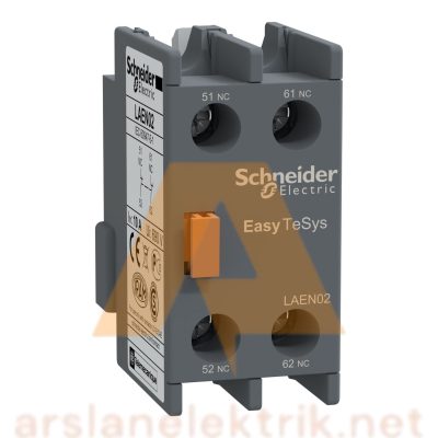 Schneider Electric, LAEN02 EasyPact TVS, Kontatörler İçin Üst Yardımcı Kontak Blok, 2NK