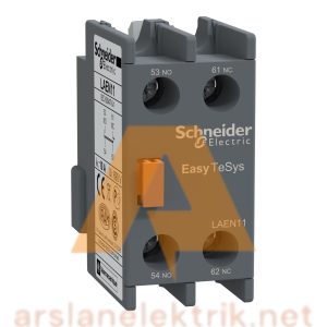 Schneider Electric, LAEN11 EasyPact TVS, Kontatörler İçin Üst Yardımcı Kontak Blok, 1NA+1NK