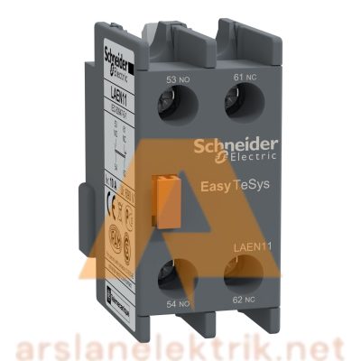 Schneider Electric, LAEN11 EasyPact TVS, Kontatörler İçin Üst Yardımcı Kontak Blok, 1NA+1NK