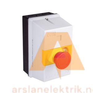 Emas MKS1-KE Aksesuar 40mm Acil STOP Butonlu MKS1 Plastik Boş Kutu