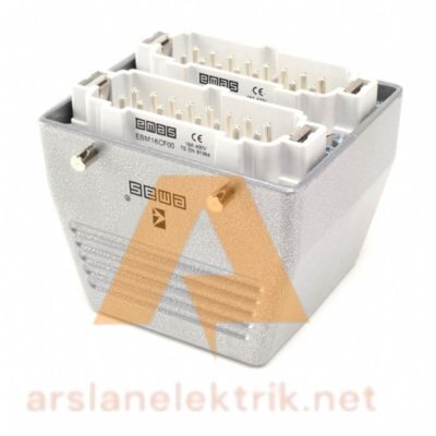 Emas EBM32FU30 Metal 32 Kontak Uzatma Tipi Fiş 16A Üstten Girişli Çok Kontaklı ; 32 Kontaklı Çoklu Fiş ve Prizler