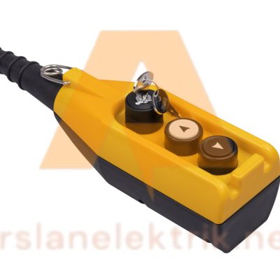 Emas PV3AC20B2 - 3 Lü Vinç Kumanda Kutusu Anahtarlı ; PV Serisi 3 Gözlü Tek Hızlı 1NC Anahtarlı Vinç Kumanda Kutusu