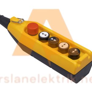 Emas PV5E30E44 - 5 Gözlü Vinç Kumanda Kutusu ; PV Serisi 5 Gözlü Çift Hızlı 2NC Acil Stoplu Vinç Kumanda Kutusu